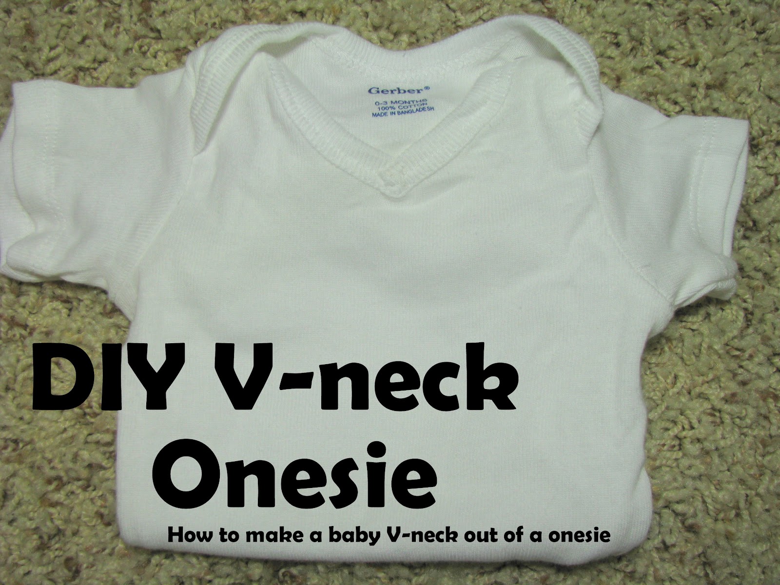 I Heart Pears: DIY baby V-neck