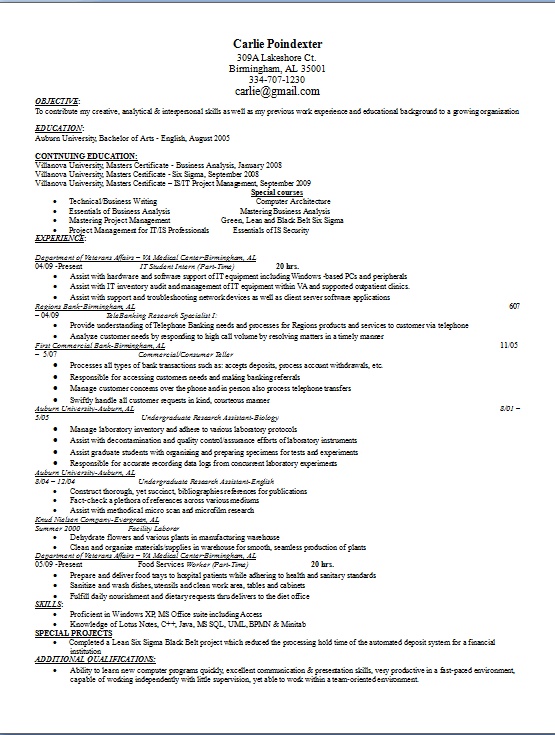 auburn university resume help