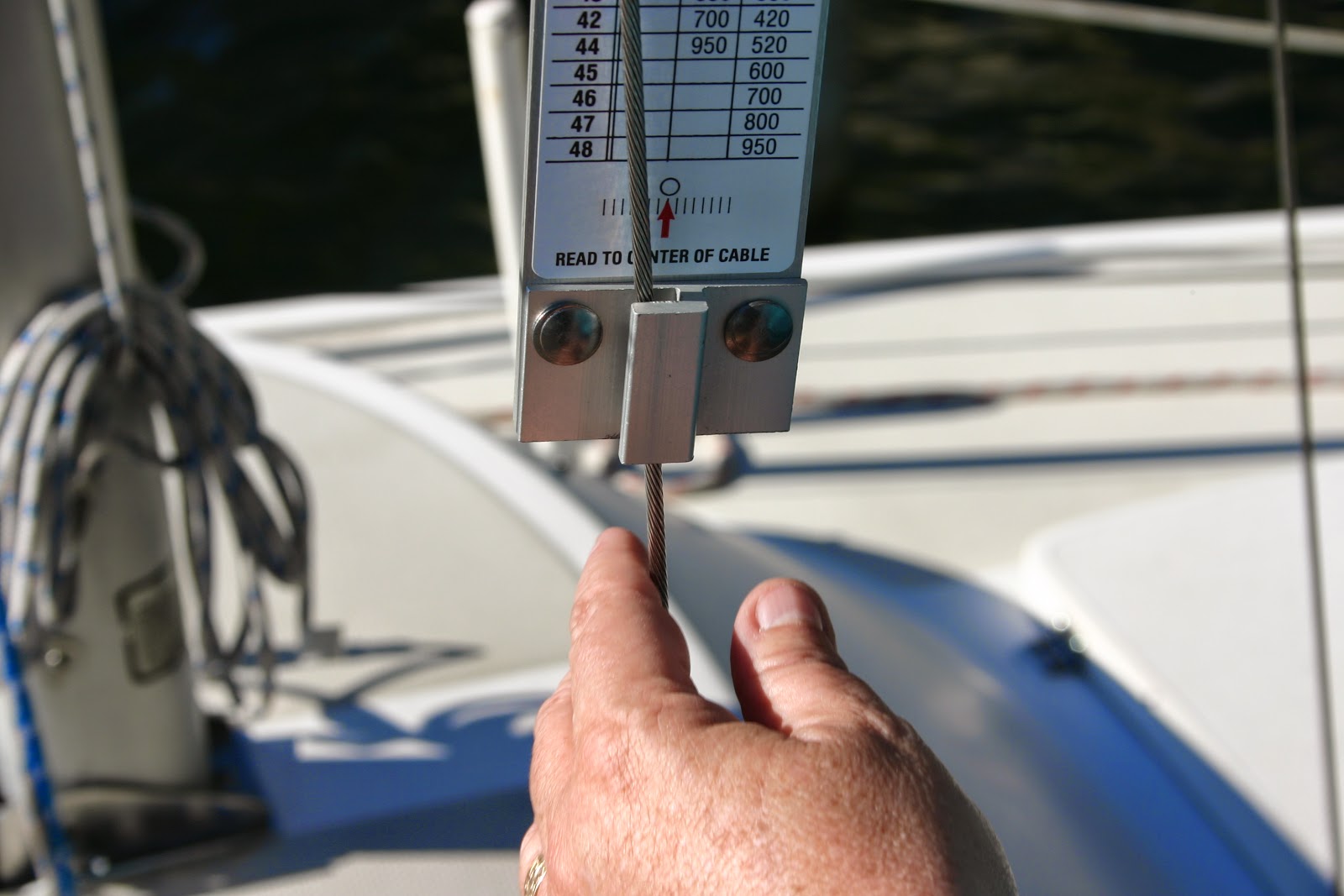 yacht rigging tension gauge