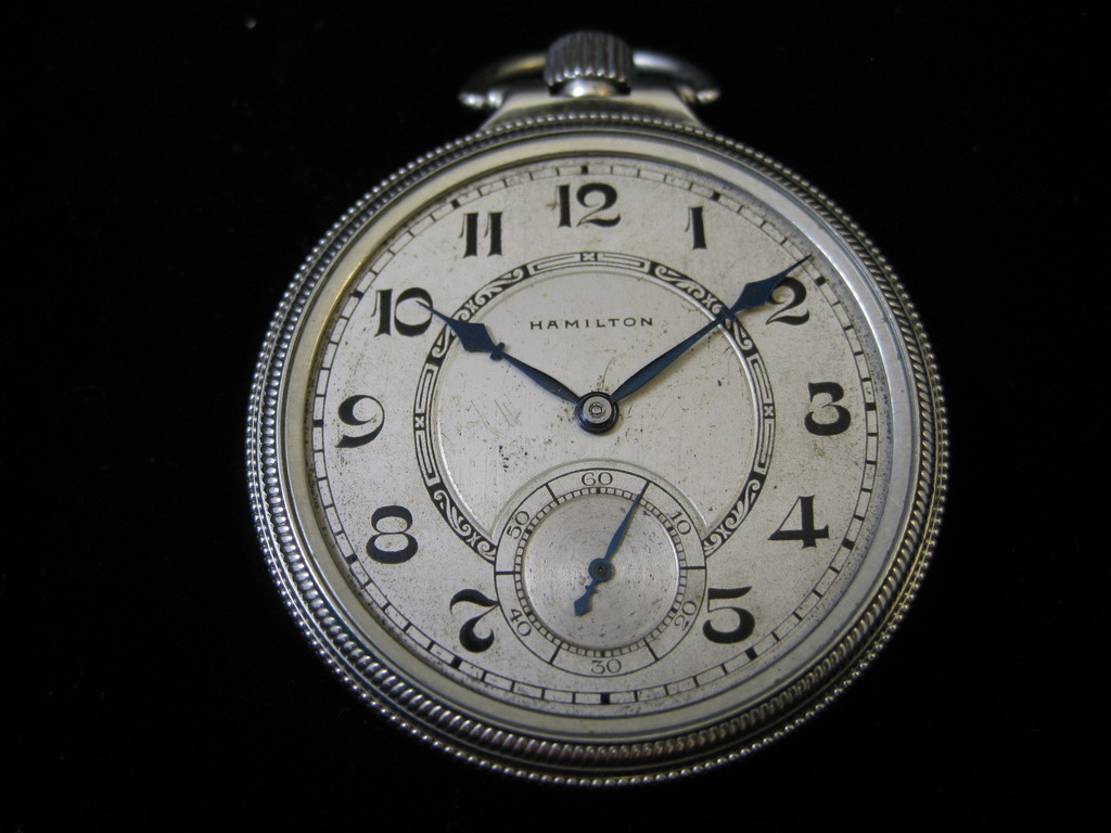 Antiques, Art, and Collectibles Antique Pocket Watch, Hamilton 974