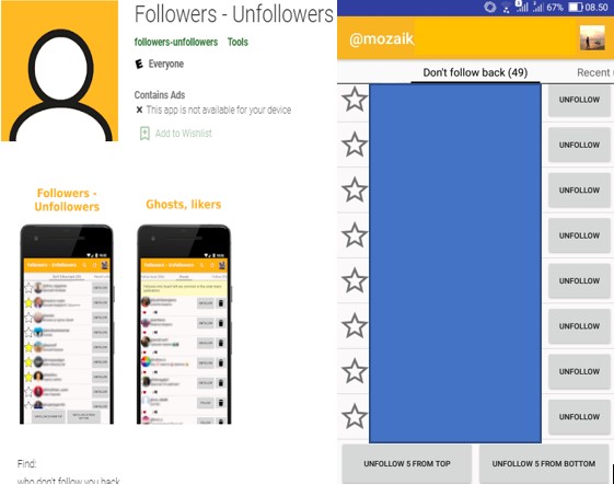 Cara Mengetahui Orang Yang Tidak Follback dan Unfollow Instagram Cara Mengetahui Orang Yang Tidak Follback dan Unfollow Instagram