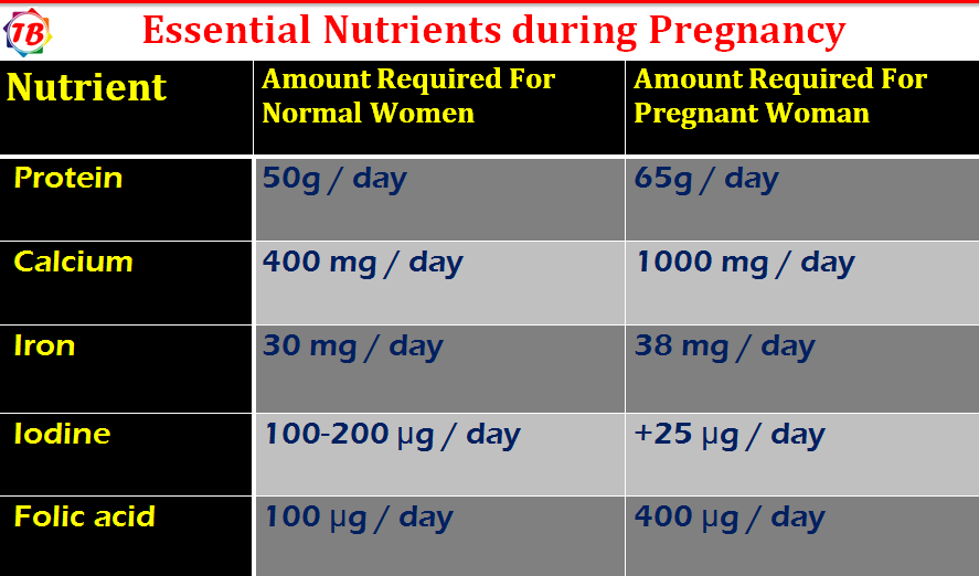 Pregnancy Diet Chart or Diet plan during pregnancy Times Buzzer