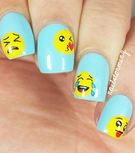 12 Emoji Nail Art Ideas - Motivational Trends