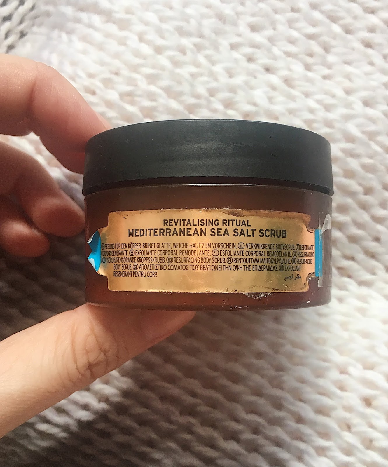 the body shop spa of the world mediterranean sea salt scrub metamorphme