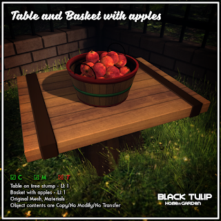 [Black Tulip] HG - Table and basket with apples