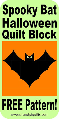 FREE spooky bat quilt block