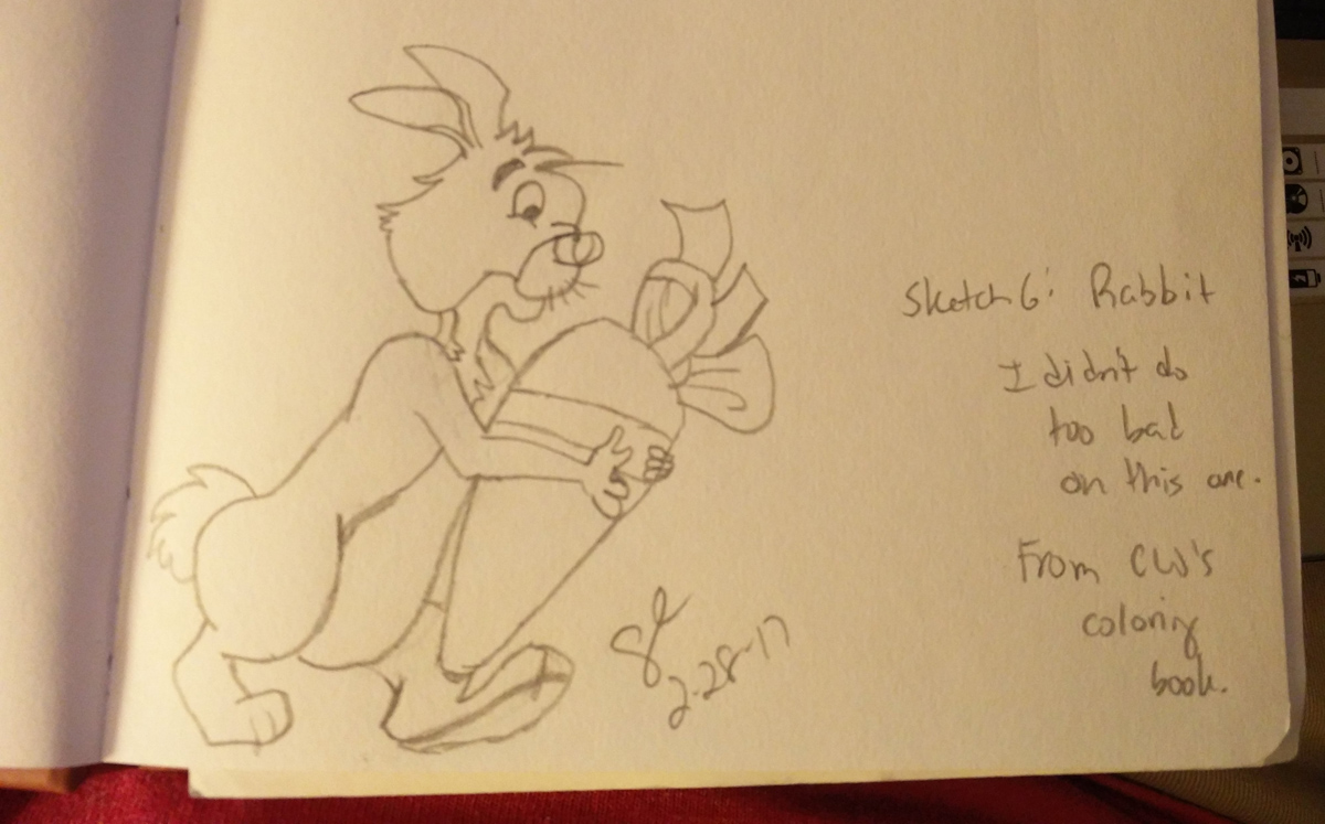 Sketch-a-Doodle-Deux: Sketch 6: Rabbit from Winnie the Pooh