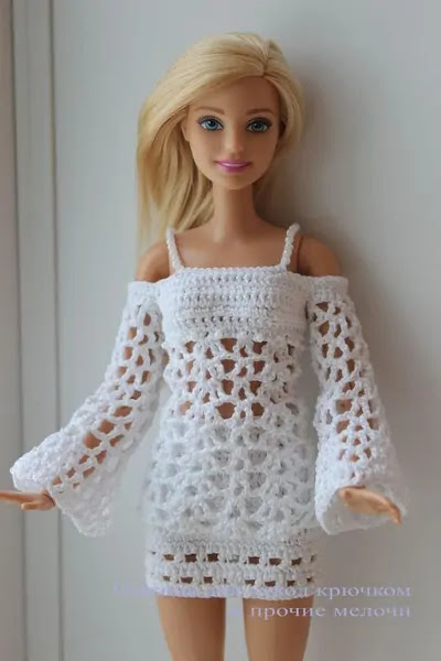 Barbie 🧶  Roupas de crochê para bonecas, Roupas barbie de crochê