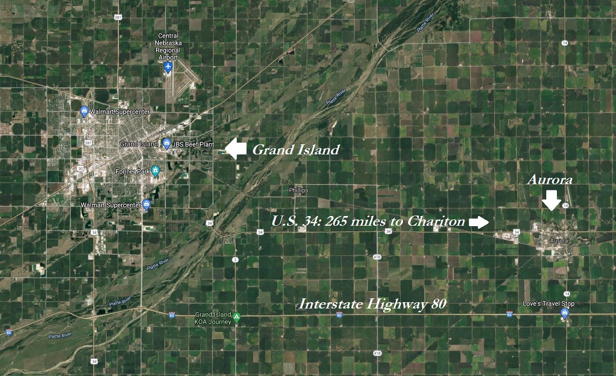 The Lucas Countyan And Chariton gave birth to Aurora, Nebraska