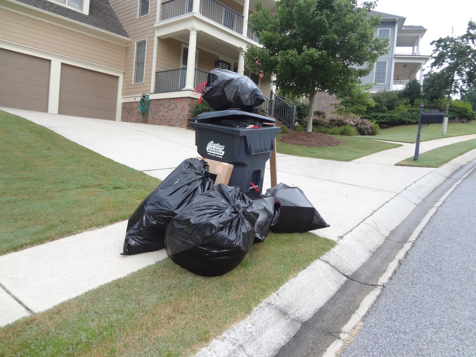 The Chester City Blog Trash Day outside of Chester
