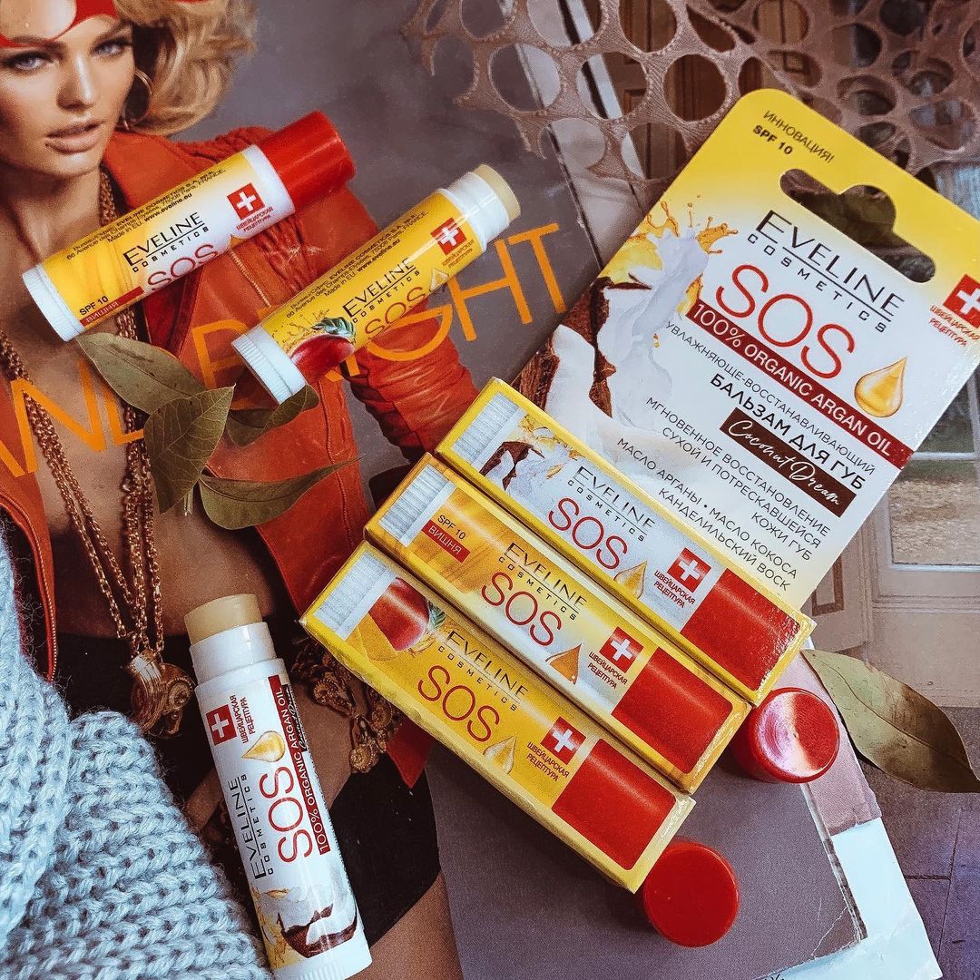 Бальзам для губ Eveline ARGAN OIL SOS