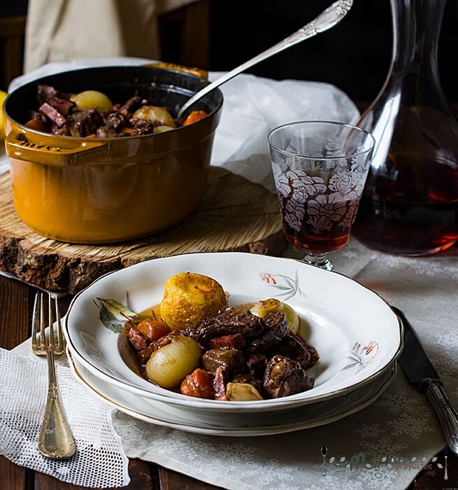 preparación e ingredientes boeuf bourguignon