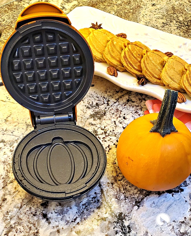 pumpkin shaped waffles