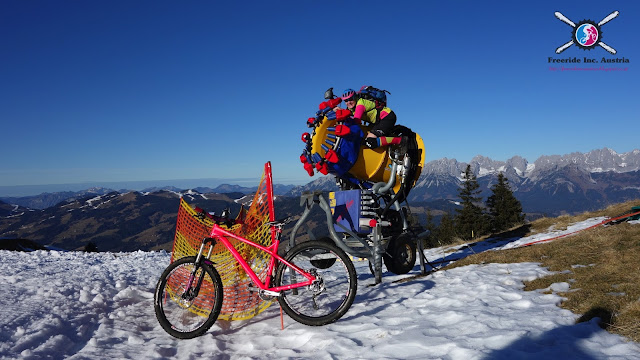 Mit dem Bike im Schnee