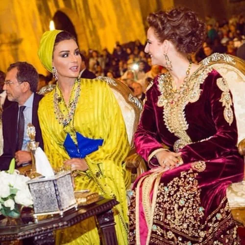 Princess Lalla Salma of Morocco and Sheikha Mozah of Qatar attended the opening of the 22th Fez Festival of World Sacred Music 2016