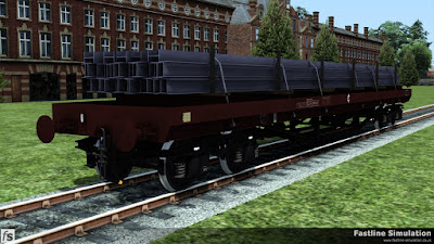Fastline Simulation: Later build to design code BD006C BDA in clean freight brown livery and a load of H-beams.