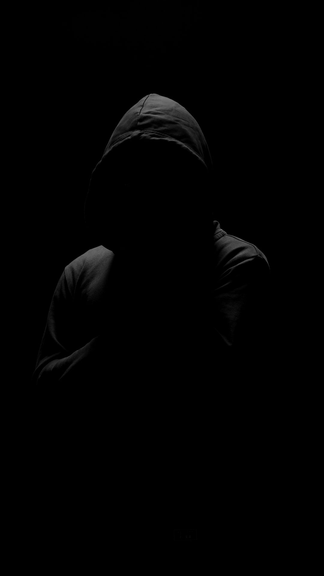 Man Black Hoodie Dark - XFXWallpapers
