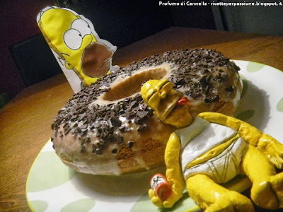 torta maxi donut - homer per il compleanno del mio amore