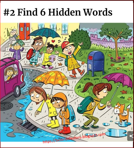 Amazing Riddles: Find 6 Hidden WOrds | riddles for adults tricky ...