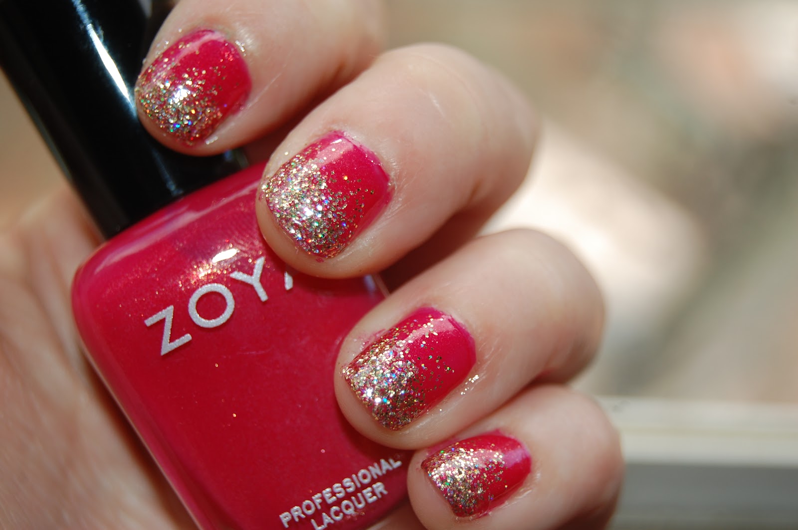 2. Pink and Gold Nail Polish - wide 1