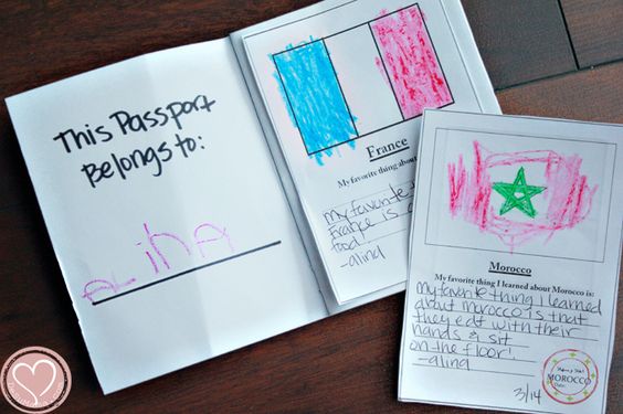 Make a passport printable worksheet.