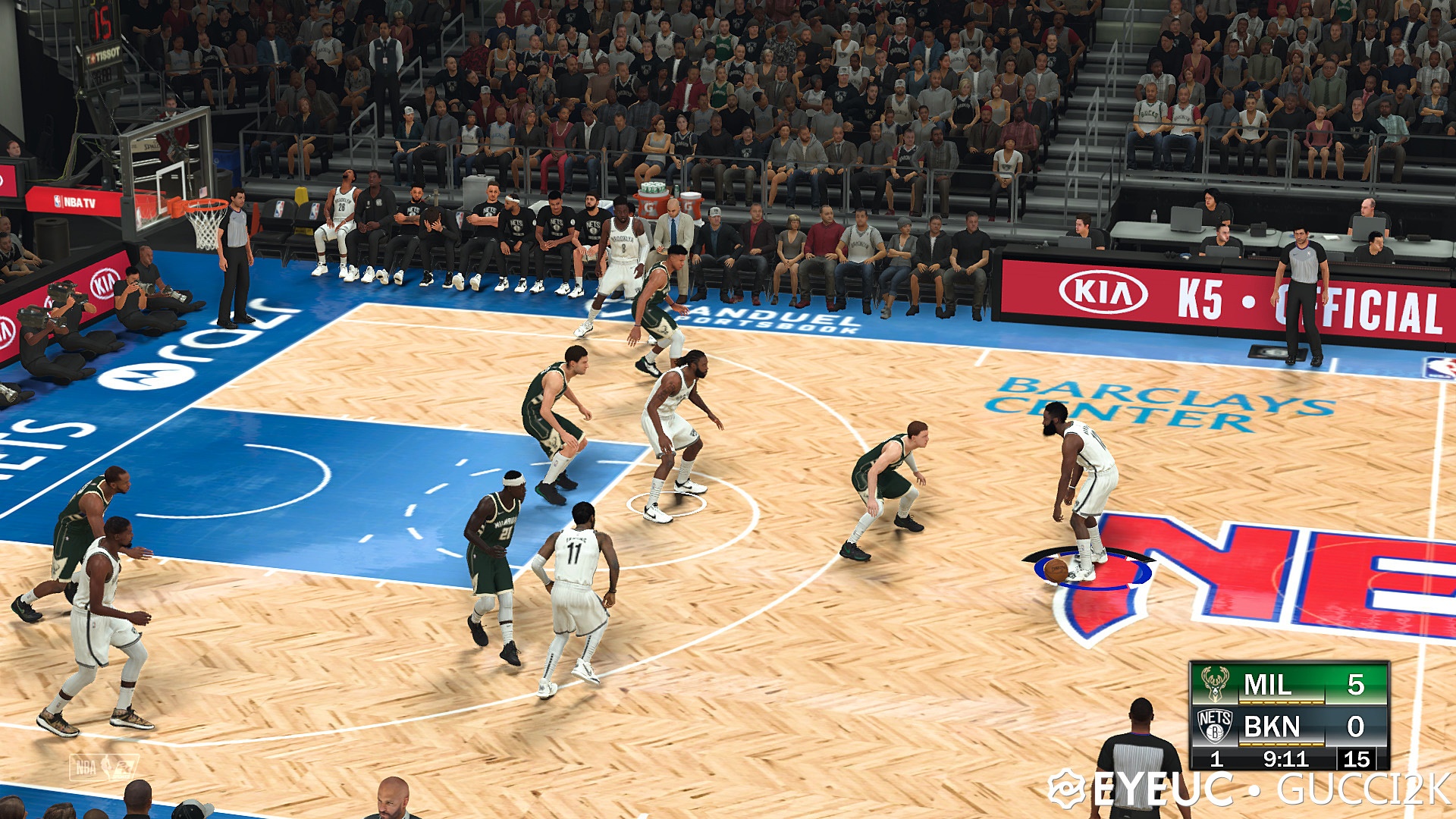 NBA 2K21 Brooklyn Nets Classic Court by Gucci2k