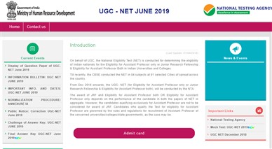 UGC NET Result 2019