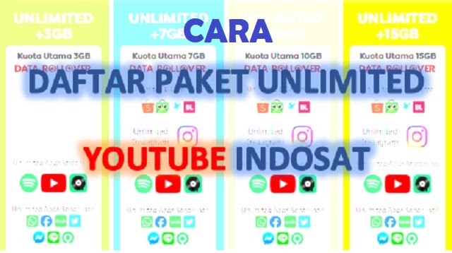 Cara Daftar Paket Unlimited Youtube Indosat 2021 Cara1001
