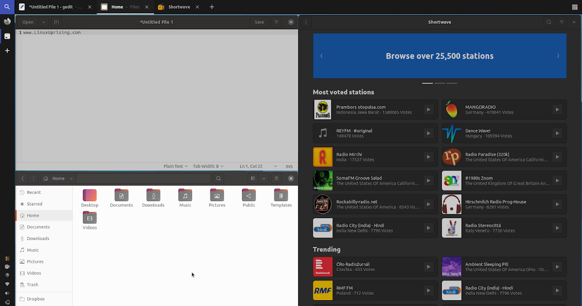 Material Shell Gets GNOME Shell 40 Support, New Overview And Gtk4