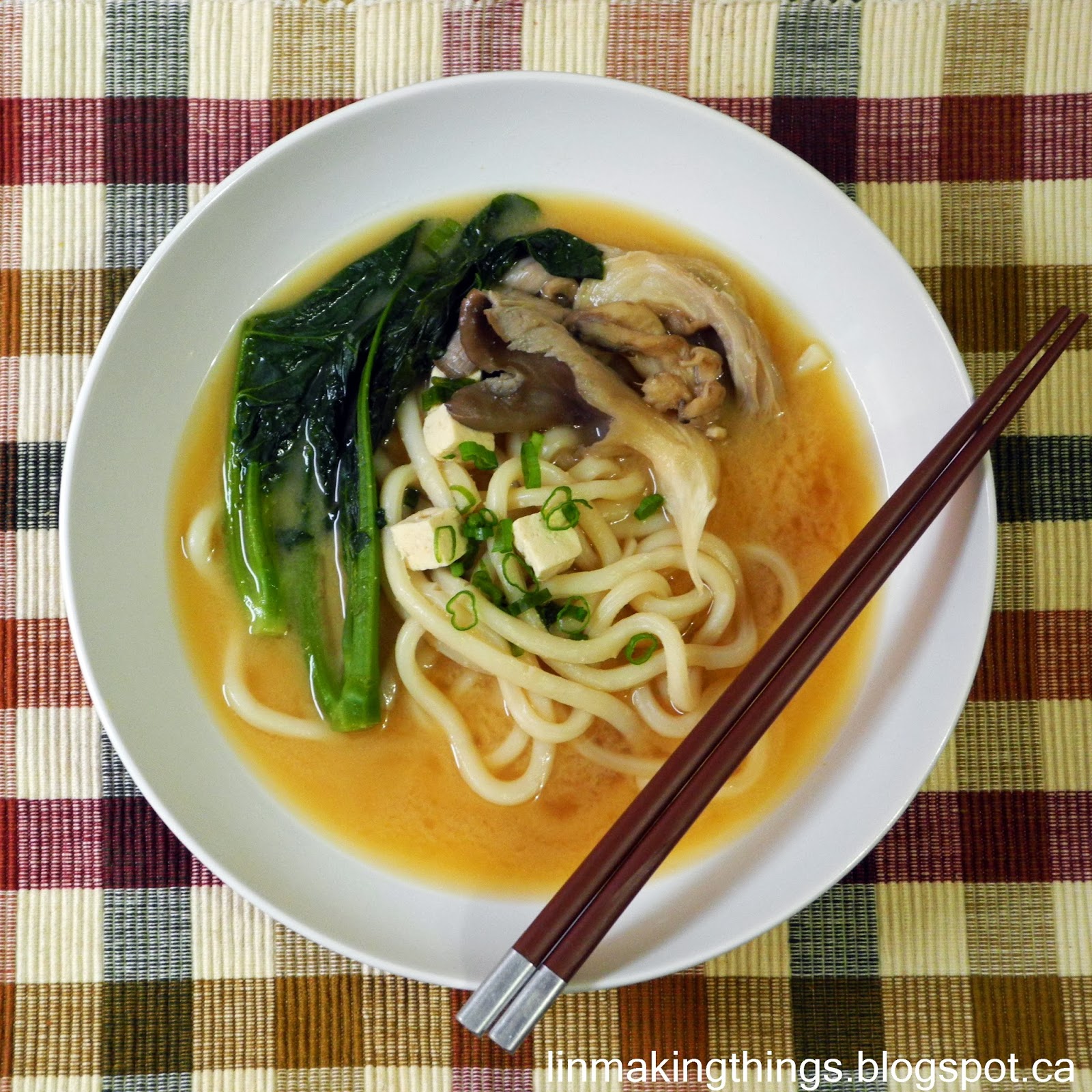 Lin Making Things Miso udon a warm and hearty noodle soup, Japanese