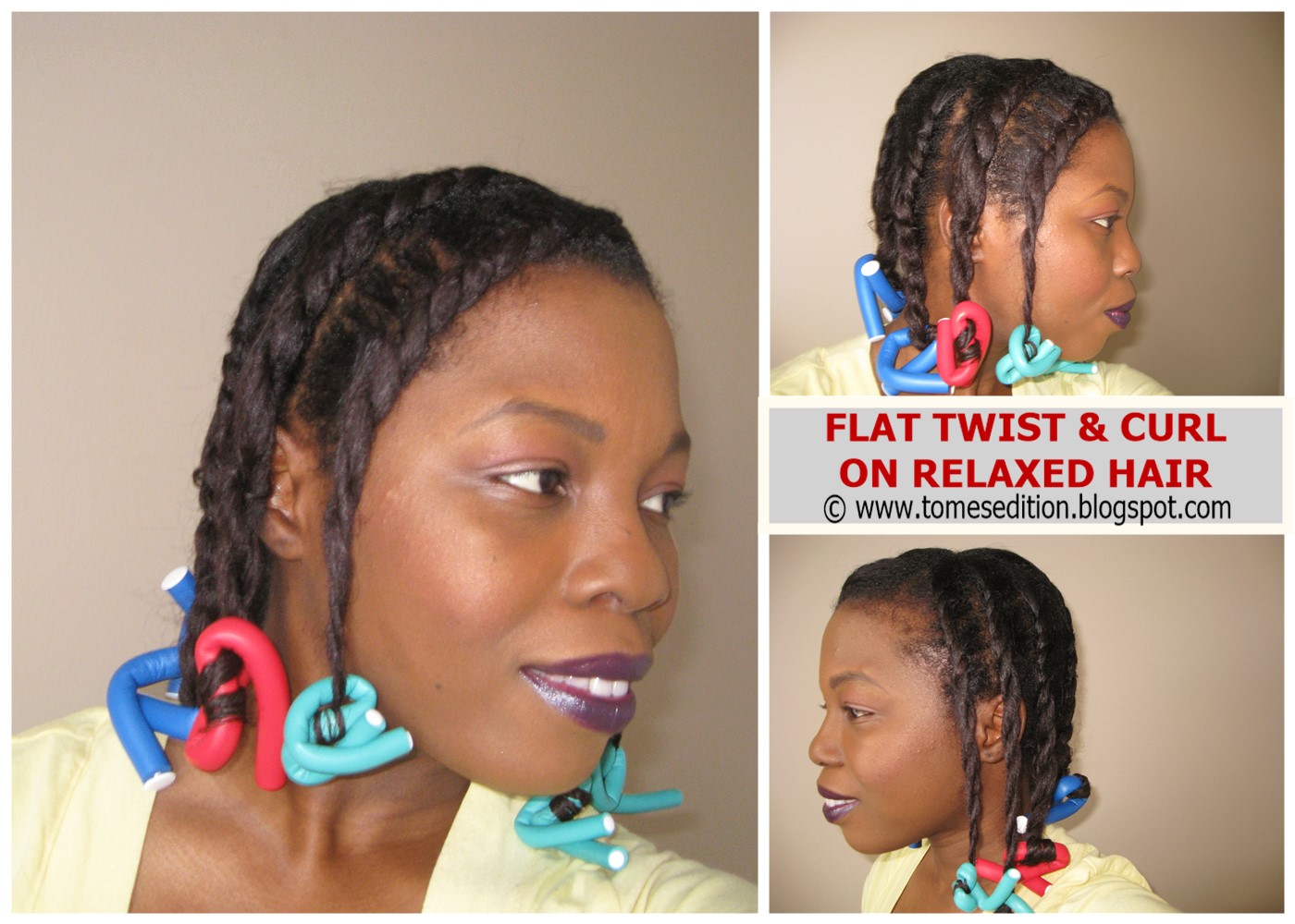 Tomes Edition My 24hr Flat Twist Curl On Relaxed Hair