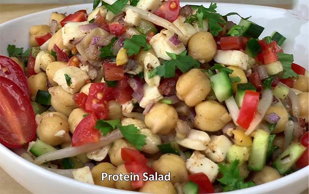 High Protein Salad- Weight Loss Recipe(Chickpea Salad)
