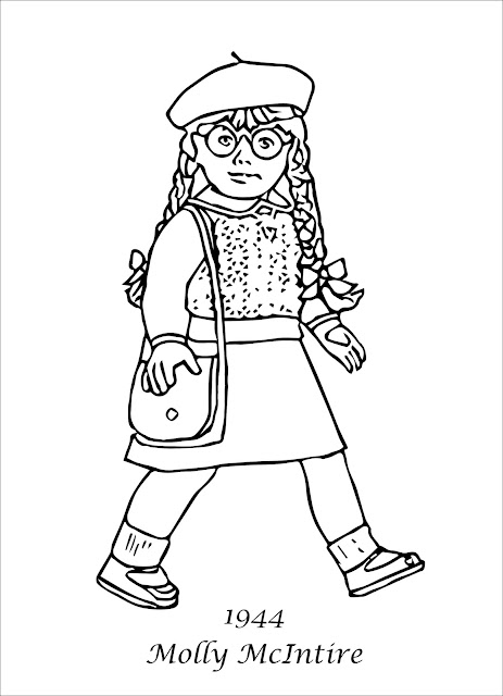 free American Girl coloring pages
