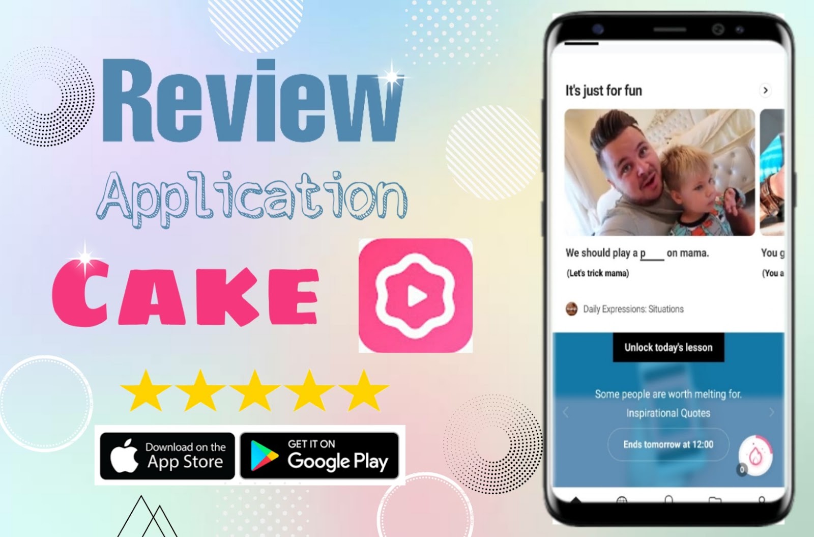 Review Application Cake Learn English Free Nawang's Journal