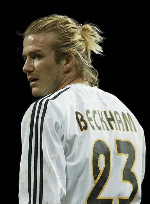 David Beckham Hairstyle Long Hair Man Bun Pictures