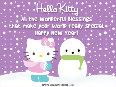  Hello  Kitty  Happy New  Year Greetings Hello  Kitty  Forever