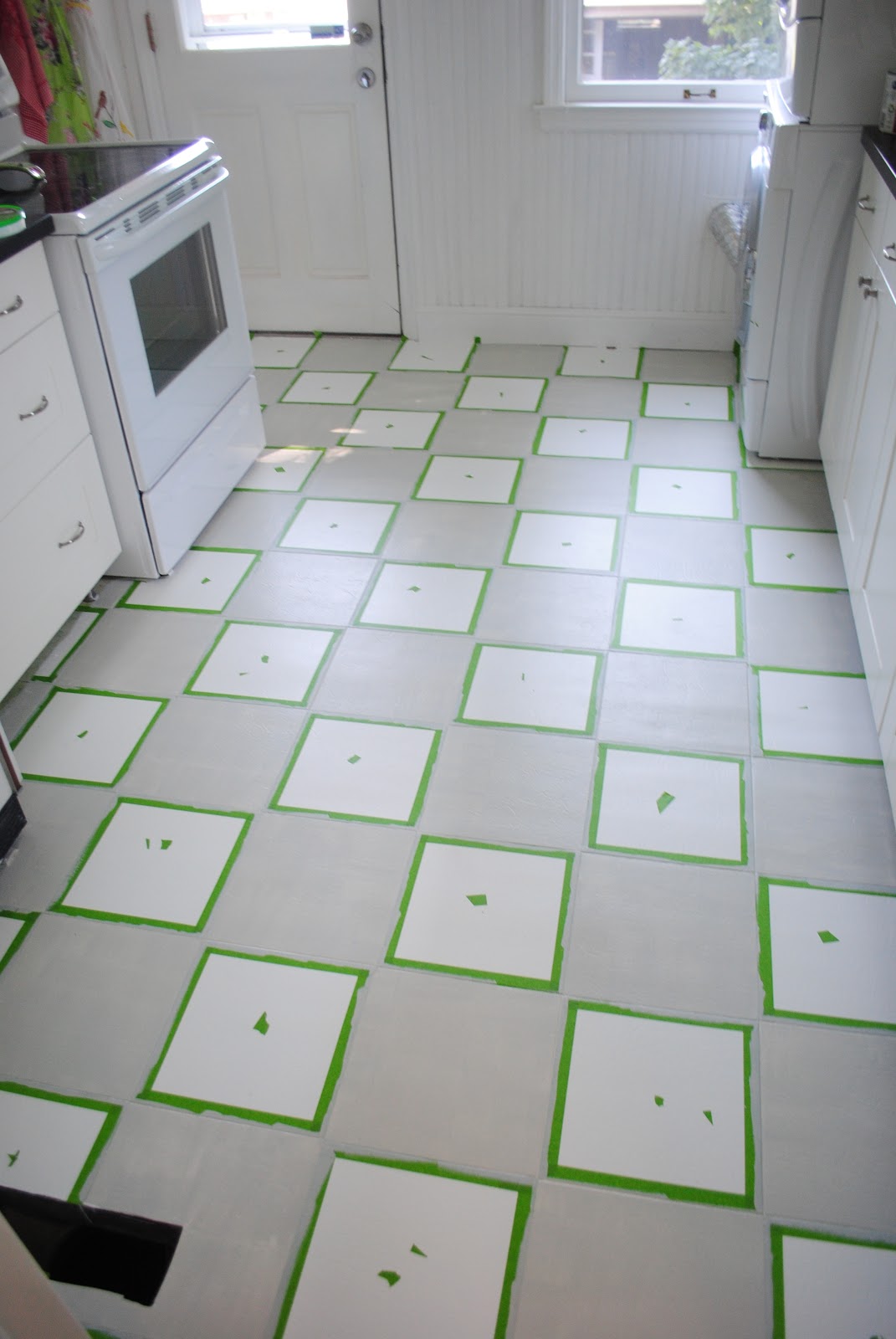 Ruffles & Rhythms Painted Vinyl Floors