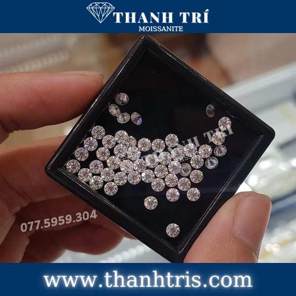 Kim cương Moissanite Round 3.3ly