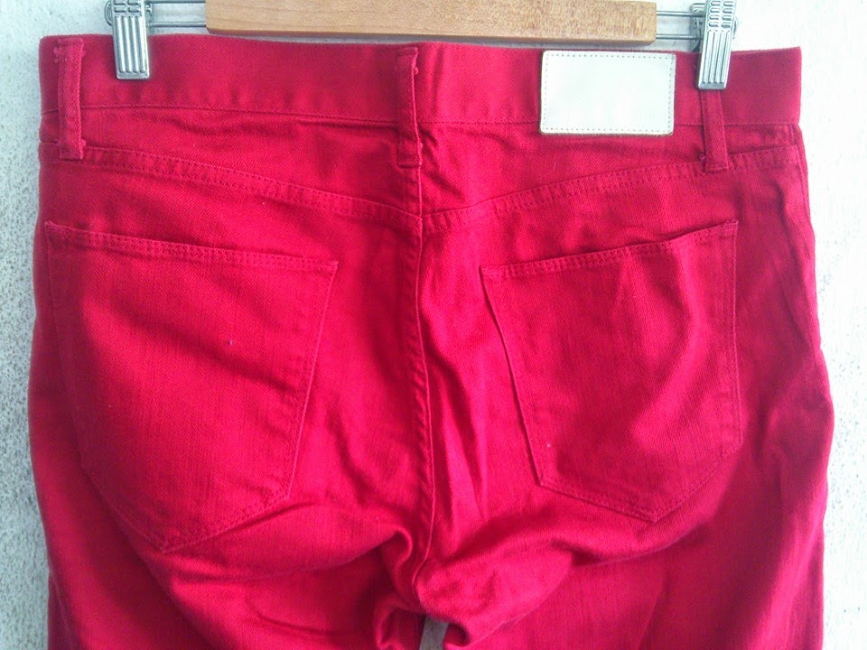 bundle ofNever: Uniqlo Straight Fit S-001 Red Jeans - Sold