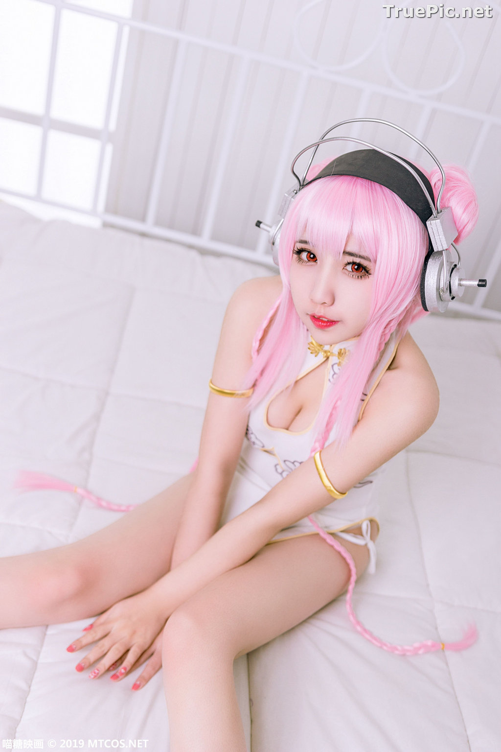 Image [MTCos] 喵糖映画 Vol.050 - Chinese Cute Model - Lovely Pink-haired - TruePic.net - Picture-3