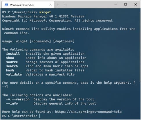 Windows Package Manager