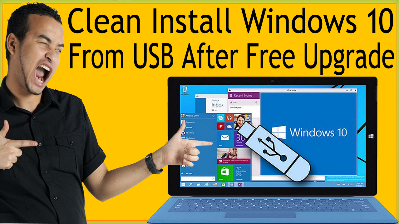 Windows 10 fresh install instead of upgrade