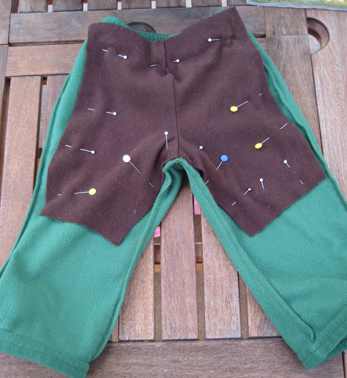 ExperimentMOM Making fleece soaker pants from fleece pants