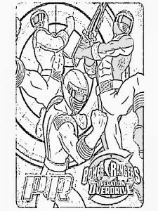 Power rangers operation overdrive coloring pages