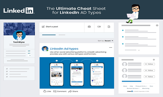 The Ultimate Cheat Sheet for LinkedIn Ad Types 