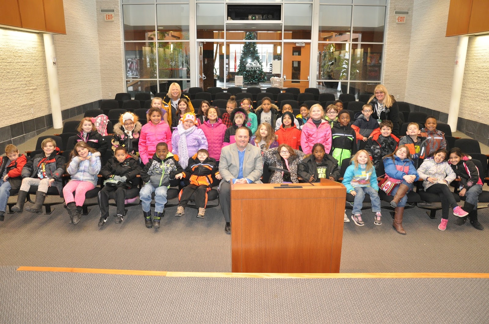 Talking Taylor Schools HOLLAND ELEMENTARY SCHOOL class tours City Hall