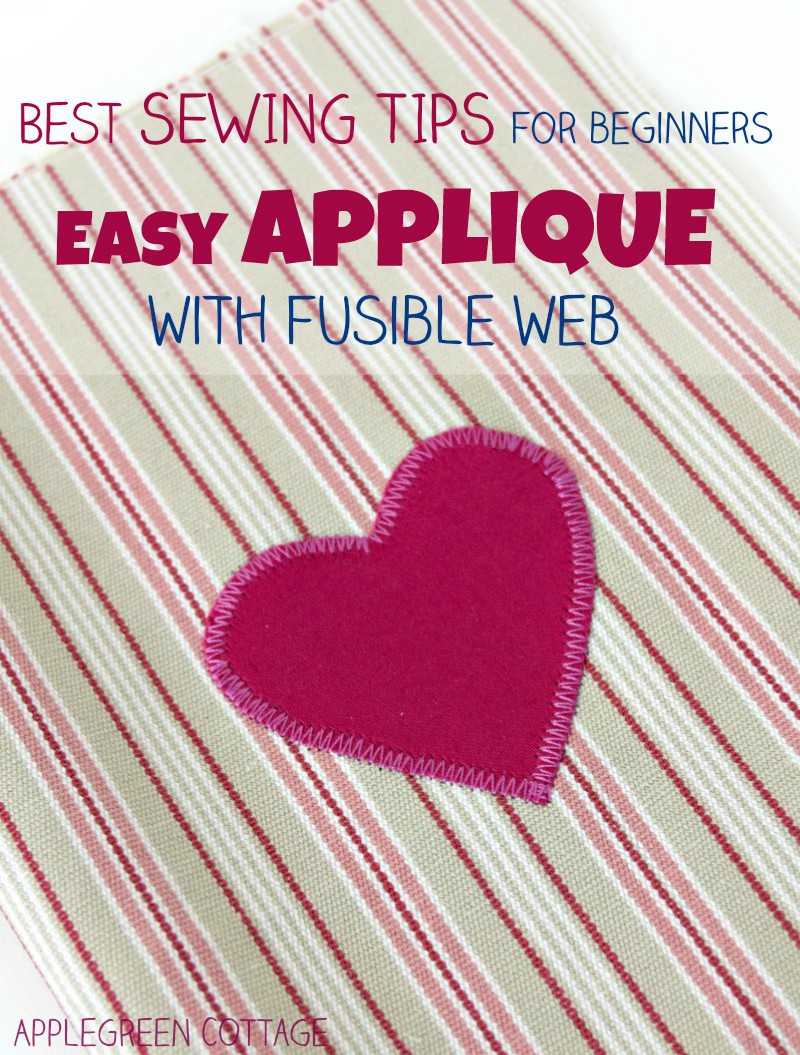 How To Applique With Fusible  AppleGreen Cottage