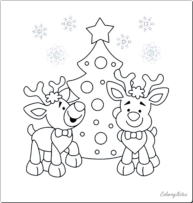 15 Cute Christmas Coloring Pages for Kids Free Printable - COLORING