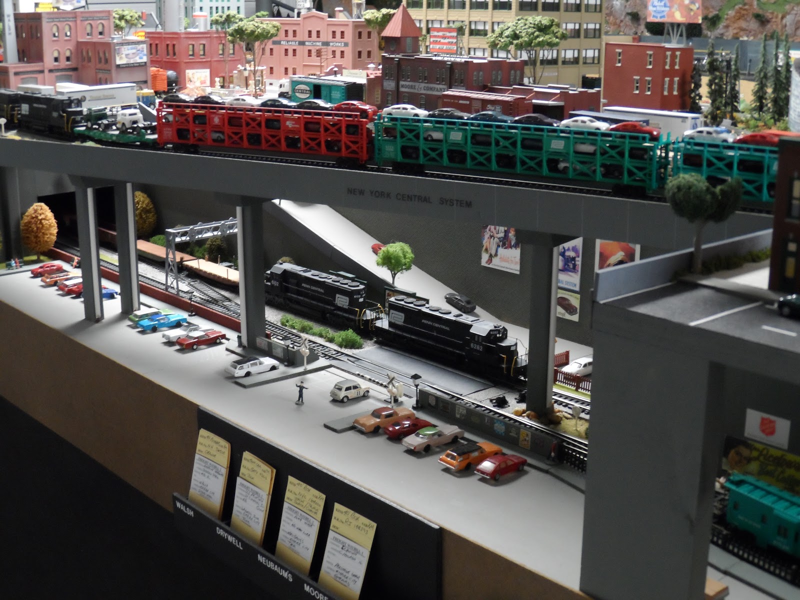 New York Central Train Layout Car Cards & Waybills on the N.Y.C.T.L