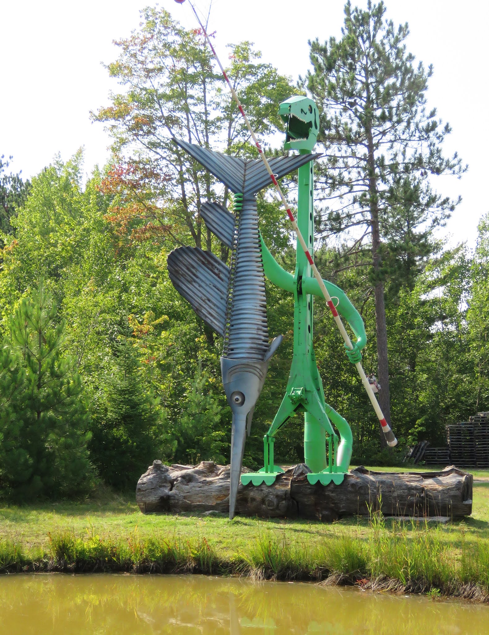 Rolling in an RV Wheelchair Traveling...... Lakenenland Sculpture Park